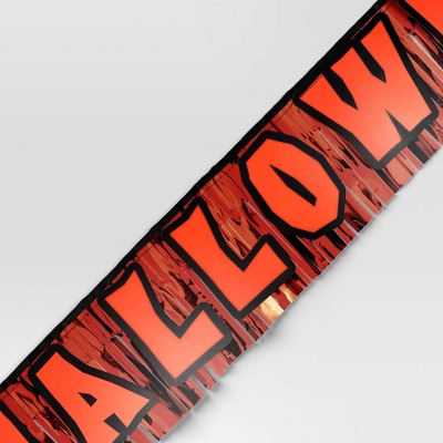 6' Happy Halloween with Tinsel Party Word Banner - Hyde and EEK! Boutique