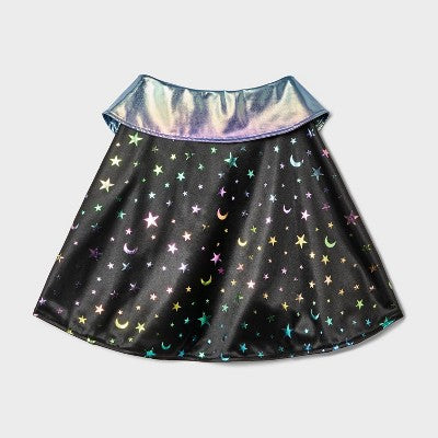 Cape Costume Night Sky Dog Costume Accessories - Boots & Barkley Black L/XL
