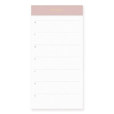 Sugar Paper Essentials 2pk Undated Weekly and Dated Daily Planning Notepad Set