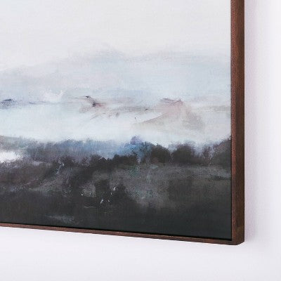36"x36" Dreary Abstract Landscape Framed Wall Canvas - Threshold designed with Studio McGee: Modern Decor, Sawtooth Back (LOCAL PICKUP ONLY)