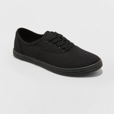 Women's Lunea Lace-Up Sneakers - Universal Thread Black 7