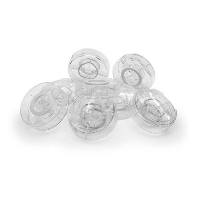 Slipstick Stack-Its 1" tall Clear Stackable Furniture and Chair Riser 3.5" Round: Floor Care Accessories, 8 Pack