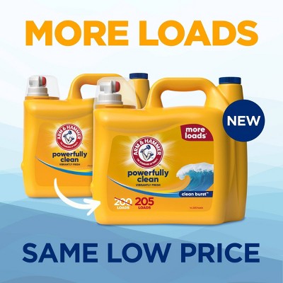 Arm & Hammer Clean Burst Liquid Laundry Detergents 205 Loads - 205 fl oz