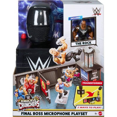 WWE Knuckle Crunchers The Rock's Microphone Playset Action Figure