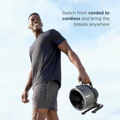 Shark FlexBreeze HydroGo Ultra-Powerful Portable Fan Mists Indoors and Outdoors FA05BL Glacier