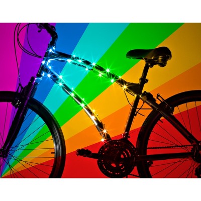 Brightz Cosmic LED Bike Light - Color Morphing: ABS Material, 36-Hour Battery Life