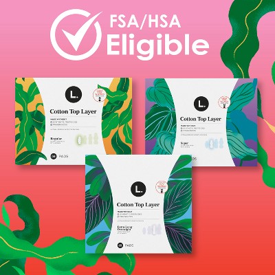 L . Ultra Thin Menstrual Pads - Super - 56ct
