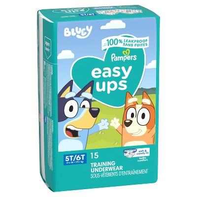 Pampers Easy Ups Bluey Training Underwear - Size 5T6T - 15ct