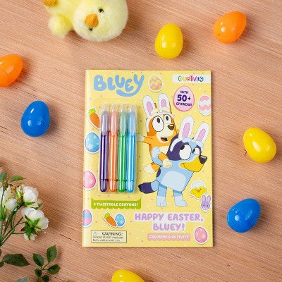 Bluey Colortivity: Happy Easter, Bluey! - (Color & Activity with Twistable Crayons) by Editors of Studio Fun International (Paperback)