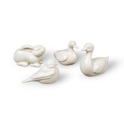4pc Collectibles Assorted White - Bullseye's Playground