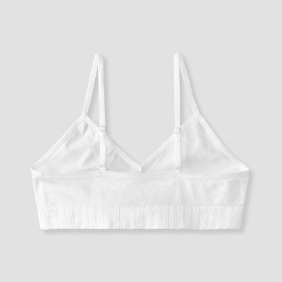 Girls' 2pk Seamless Bra - Cat & Jack Pink/White L