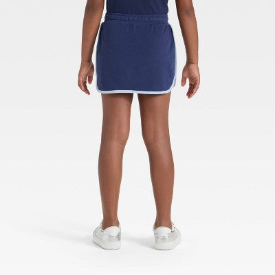 Girls' French Terry Skort - Cat & Jack Dark Blue XL