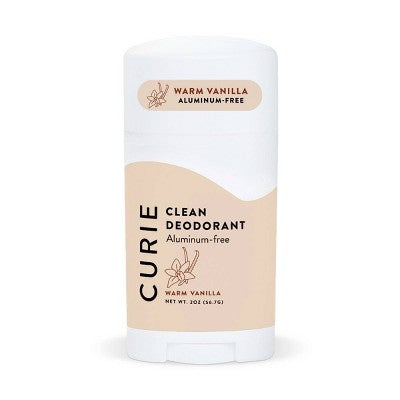 Curie Aluminum Free Deodorant Stick - Warm Vanilla - 2oz