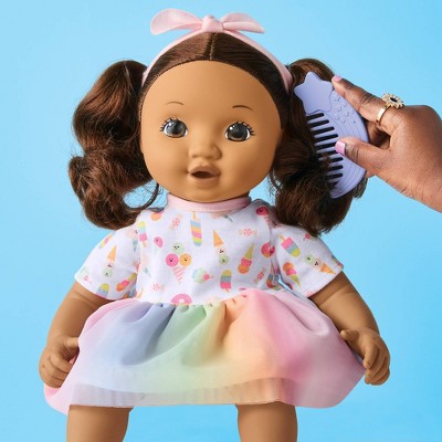 14" Toddler Baby Doll - Brown Hair/Eyes - Gigglescape