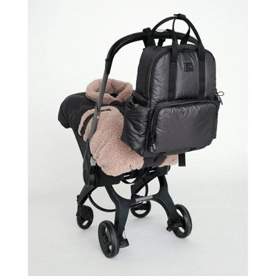7am Enfant Diaper Bag Backpack with Portable Changing Pad - Water Resistant Shell - Black