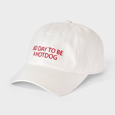 Bad Day Hot Dog Baseball Hat - Universal Thread White