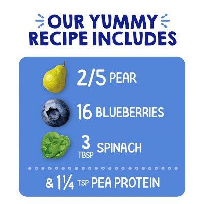 HappyTot Fiber & Protein Organic Pears Blueberries & Spinach Baby Food - 4oz