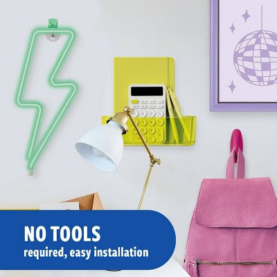 Command 9pk Damage-Free Hanging Small Wire Hooks with 12 Adhesive Strips Cobalt Blue