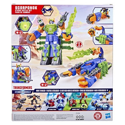 Transformers CYBERWORLD Scorponok Strike Battle Set - Great Gift Action Figure