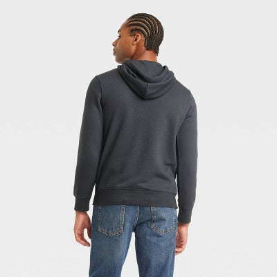 Men's Hooded Sweatshirt - Goodfellow & Co Dark Gray L