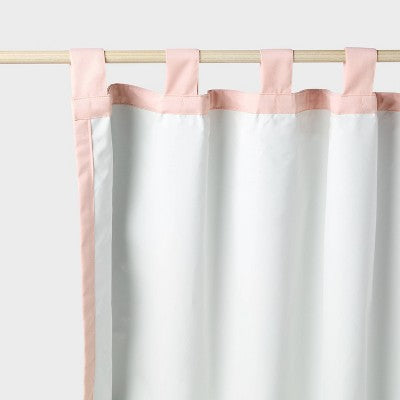 63" Blackout Tie Top Embellished Kids' Panel with Ties Pink - Pillowfort
