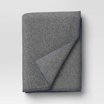 The Cozy Collection Cozy Faux Cashmere Knit Throw Gray - Threshold