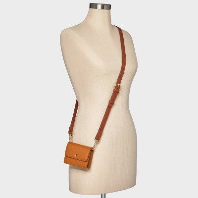 Adjustable Buckle Crossbody Handbag Strap - Universal Thread Brown: Solid Accessory