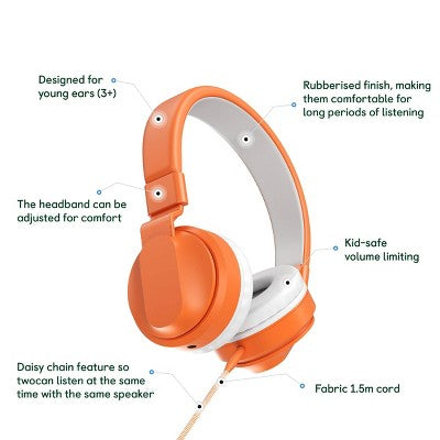 Yoto Wired Headphones: Over-Ear, 3.5mm Jack for Kids