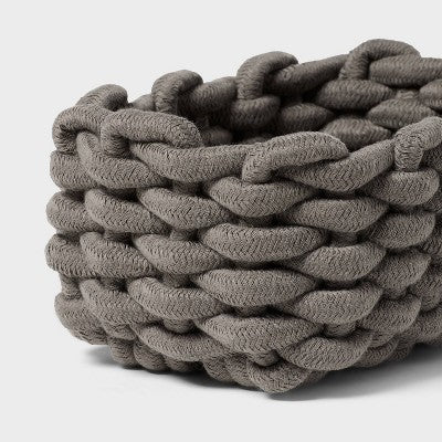 2pk Knit Basket Gray - Brightroom