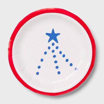 Fireworks Dinner Disposable Plates 8.6"x8.6" - 20ct - Sun Squad