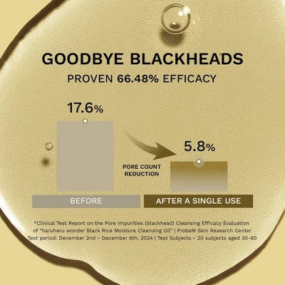 haruharu wonder Black Rice Moisture Cleansing Oil - 1 fl oz: Vegan, For Normal to Acne-Prone Skin, Travel Size