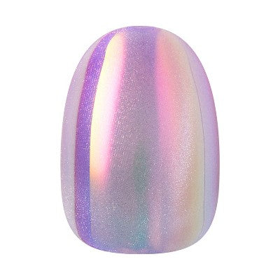 KISS Nails GLAM Embellished Press-On Fake Nails - Short Round - One n Only - 35ct