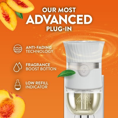 Air Wick Scented Oil Air Freshener Refills - Sweet Peach & Sunshine - 4pk: Electric, Oil-Based