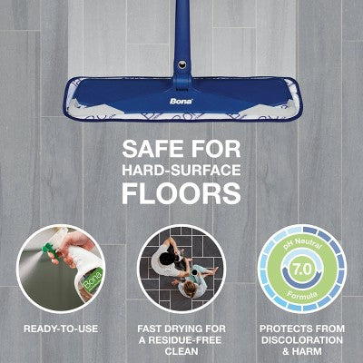 Bona Cleaning Products Multi-Surface Cleaner Spray + Mop All Purpose Floor Cleaner - Unscented - 32 fl oz