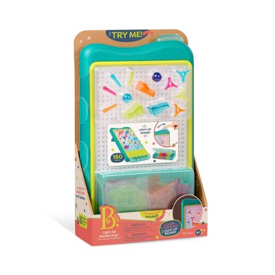 B. toys Light-Up Marble Drop - Marble Run & Peg Art Playset