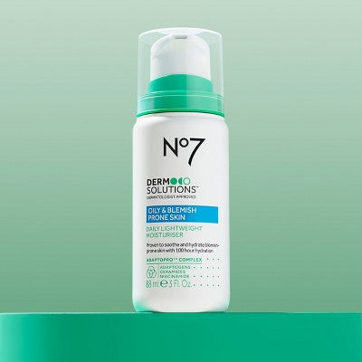 No7 Derm Solutions Daily Lightweight Moisturiser - Oily and Blemish Prone Skin - 3oz