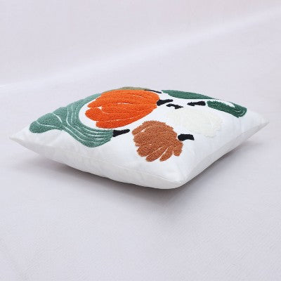 Embroidered Thanksgiving Throw Pillow Gourds - Bullseye's Playground