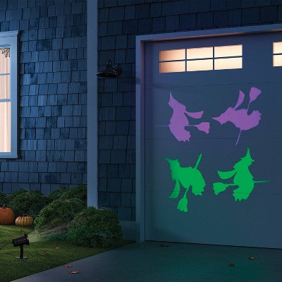 Swooping Witches Animated Novelty Projector with Purple and Green LEDs - Hyde and EEK! Boutique