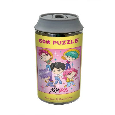 KPop Demon Hunters: Saja Boys Soda Chibi Puzzle 60pc Can