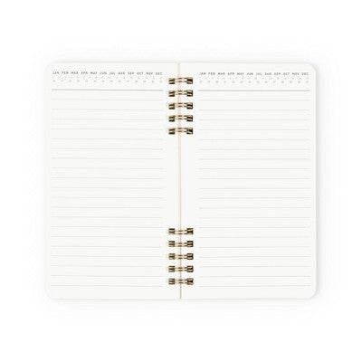 Altitude Supplies 3.625"x6.25" Monthly Planner, July 2025 to June 2026, Seafoam Blue