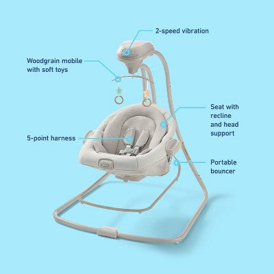 Graco DuetConnect LX Baby Swing - Wales (LOCAL PICKUP ONLY)