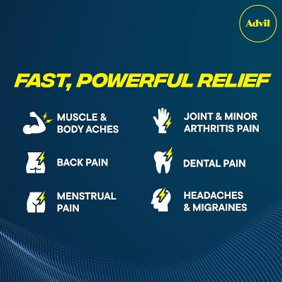 Advil Dual Action With Acetaminophen Caplet, 8 Ct
