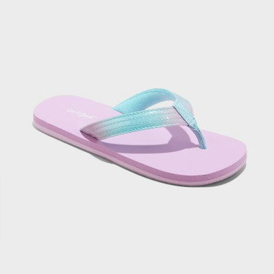 Girls' Jami Flip Sandals - Cat & Jack Purple L(4/5)