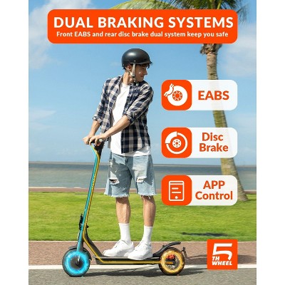 5TH WHEEL V30PRO Electric Scooter - 700W Peak, 18 mph, 20 Mile Range, 265 lbs Capacity, 10" Solid Tires, with Turn Signals (LOCAL PICKUP ONLY)