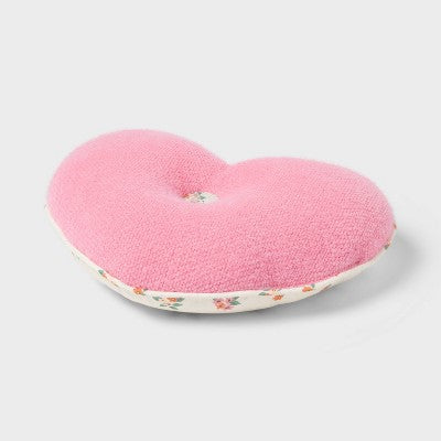 Heart Reversible Mini Decorative Pillow Pink - Pillowfort