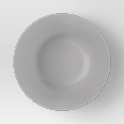 114oz Serving Bowl Light Gray - Room Essentials: Large Plastic Microwave & Dishwasher Safe, Recycled Material