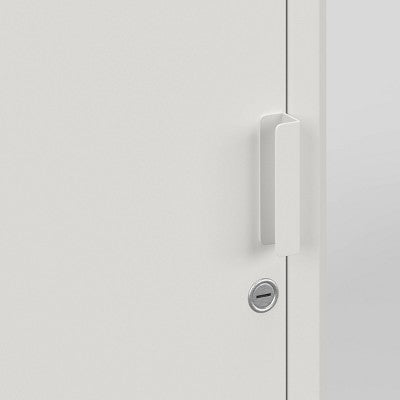 Metal Rolling Dorm Locker Storage Cabinet with Lock Chalk White - Room Essentials (LOCAL PICKUP ONLY)