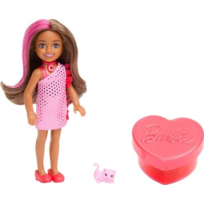 Barbie Party Unboxed Glam Party Series Chelsea Doll & Accessories with 6 Surprises