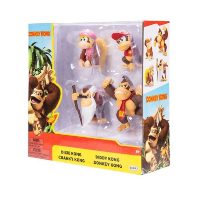 Nintendo Donkey Kong 2.5'' Action Figure - 4pk