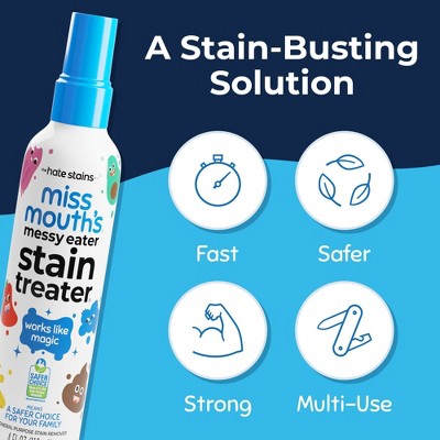 Miss Mouth's Messy Eater Stain Treater - 4 fl oz: Paraben-Free, Phosphate-Free, Liquid, Unscented